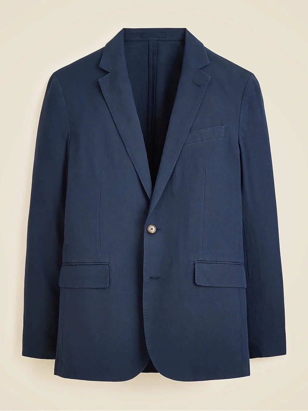 J. Crew Ludlow Somelos Blazer Men’s Navy Blue Cotton Stretch Portugal Size 38R